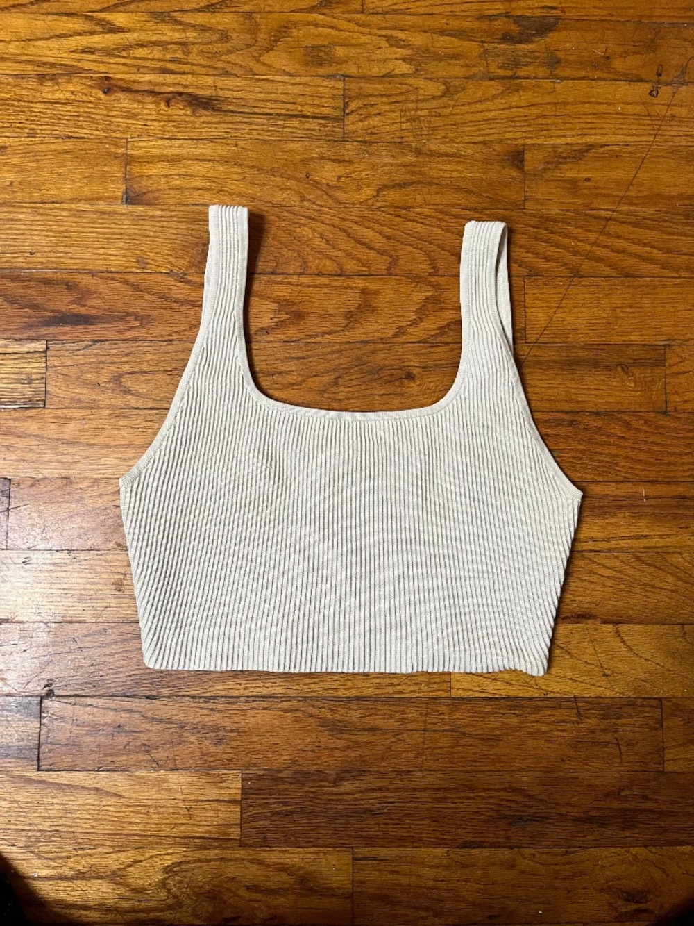 Babaton knit ribbed crop top in size medium